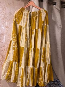 Brand New Boho Full-Frill Floral Tiered Maxi Skirt