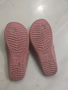 Pink Crocs Flip Flops