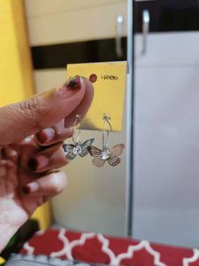 Butterfly Earrings - Silver