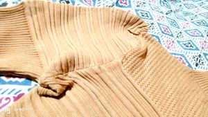 Tan Turtleneck Sweater - Size Small