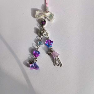 Purple Mermaid Tail Bag Charm