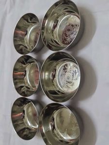 Steel Dinner Bowls (Set of 6)