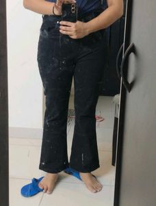 Flared Black Jeans