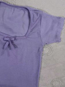 Gorgeous Lavender Crop Top
