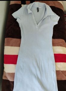H&amp;M Cute Light Blue Mini Dress