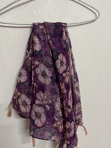 Floral Purple Scarf 💜