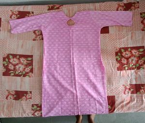 Pink Printed Kurta