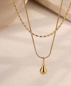 Minimalistic Teardrop Layered Necklace🎀