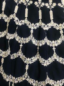 Navy Blue Sarara With Dupatta