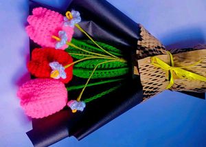 Crochet Tulip Bouquet💐 - Handmade Gift