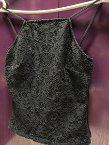 Black Lace Cami Tank Forever Brand