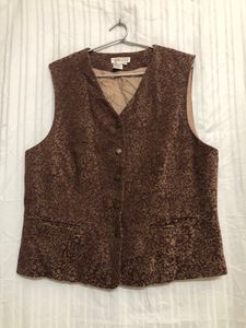 Talbcts Brown Printed Vest