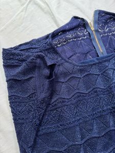 Navy blue stardust top