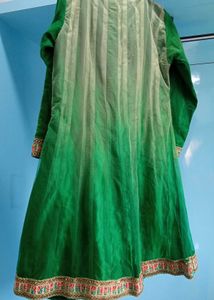 Green Embroidered Kurta