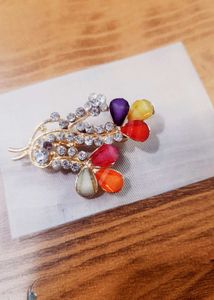 Colorful Brooch Set - 3 Peices