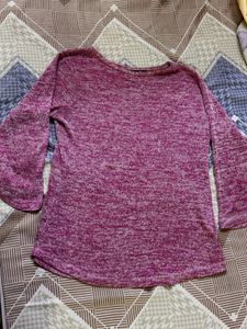 Purple Long Sleeve Top