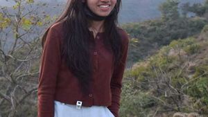 Brown knit Button-Down Crop Top