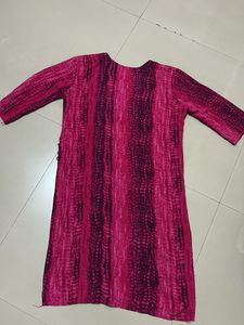 Pink Printed Kurti