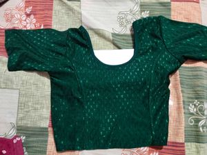Green Saree Blouse