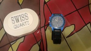 Swiss Quartz Blue Sport Watch
