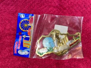 Metallic Fridge Magnet - Singapore