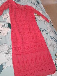 Coral Sequin Kurta