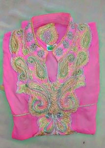 Pink Embroidered Top