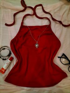 Red Halter Top 📌
