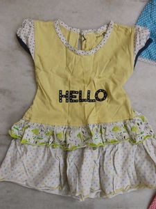 Cotton Frocks For 1-2 Yrs Girl