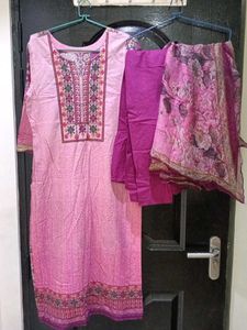 lawn cotton kurta set ( shahiba suits)