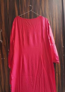 Vibrant Pink Kurti with Ethnic Motifs By W