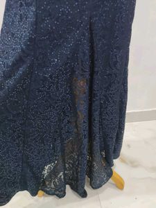 Navy Sequin Formal Gown