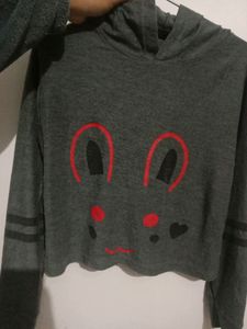 Cotton Hoodie Dark Grey