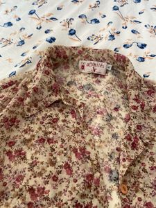 Floral Chiffon Button-Up