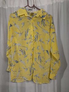 Yellow Print Tops