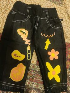 Cute Kids' Black Denim Pants