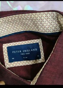 Peter England Maroon Shirt