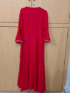 Red Anarkali Gown