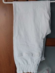 White Straight Cut Jeans