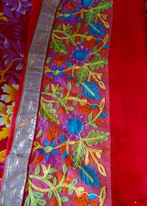 Thread Work Saree