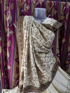 Elegant Floral Saree