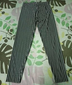 Striped Black &amp; White Pants