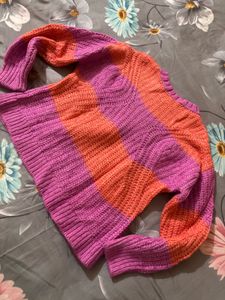 Cute Color blocked Knit Sweater