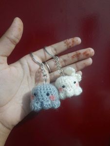 Cute Octopus crochet Keychains