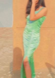 Elegant Rachel Green Slit Dress