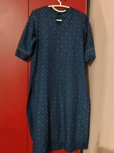 Elegant Blue Patterned Kurta