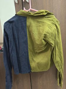 Two-Tone Corduroy Jacket