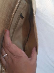 Golden N Red Clutch