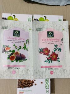 7 Organic Harvest Soaps &amp; 2 Facial Sheet Masks