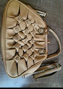 Vintage Gold Beaded Handbag